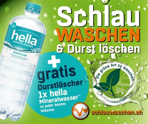 Schlauwaschen & Durst löschen Zu jeder besten Wäsche.